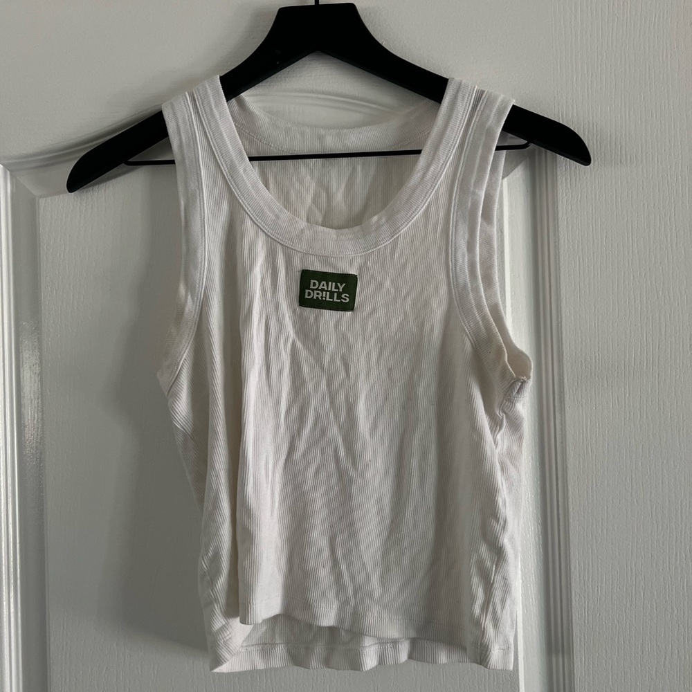 Daily Drills Classic White Tank Top